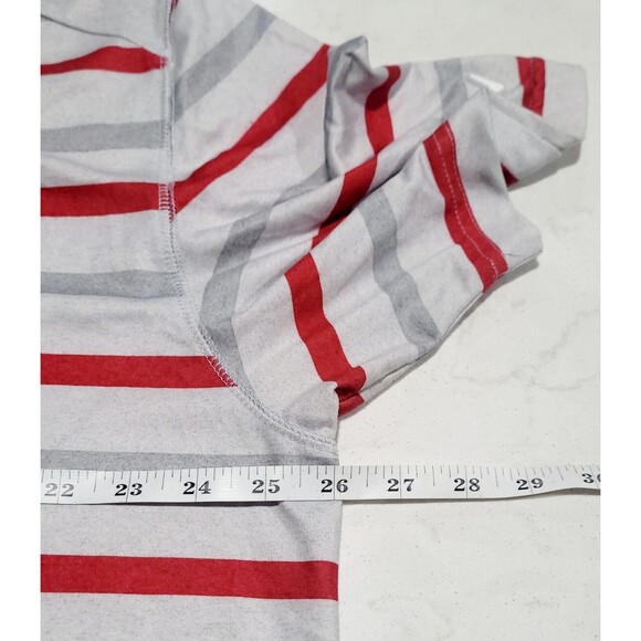 CALLAWAY OPTI-DRI GOLF Polo Shirt XL Gray Red Striped Moisture Wicking NWOT - Picture 4 of 12